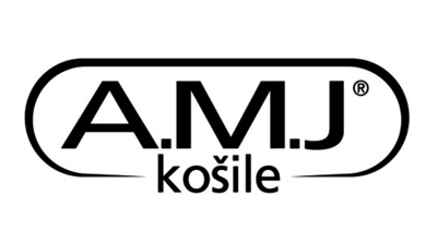 Na obrázku je logo košiel AMJ