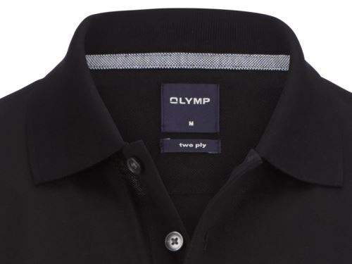 Polo tričko Olymp - černé tričko s límečkem