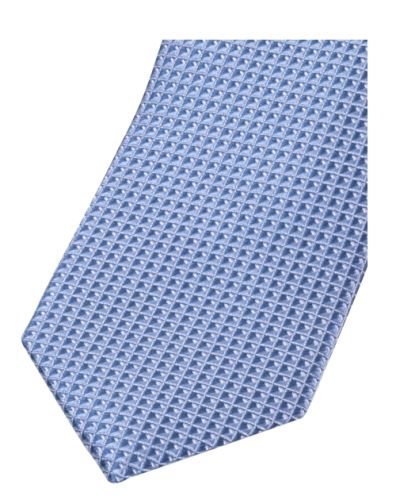 Slim kravata Olymp - světle modrá s vetkaným vzorem