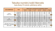 Marvelis Body Fit Jersey – tmavomodrá elastická košile s modro-bílým mozaikovým vzorem (3)