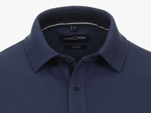Polo tričko Casa Moda – modré tričko s golierkom