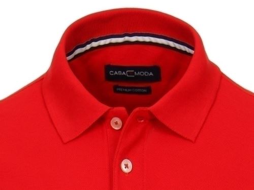 Polo tričko Casa Moda – červené tričko s golierkom
