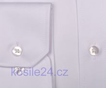 Eterna Comfort Fit Twill Cover - luxusná biela nepriehľadná košeľa - extra predĺžený rukáv (3)