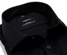 Venti Comfort Fit Twill – luxusná čierna košeľa - extra predĺžený rukáv