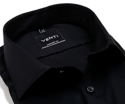 Casa Moda Comfort Fit Twill – luxusní černá košile Casa Moda Comfort Fit Twill – luxusní černá košile