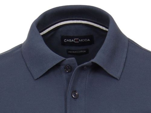 Polo tričko Casa Moda – tmavě modro-šedé tričko s límečkem