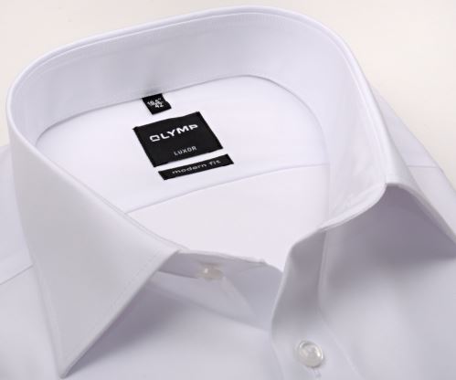 Olymp Luxor Modern Fit - biela košeľa s dvojitou manžetou Olymp Luxor Modern Fit - biela košeľa s dvojitou manžetou