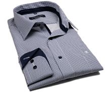 Casa Moda Comfort Fit – košeľa s tmavomodrými líniami a vnútorným golierom (1)