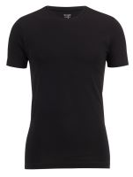 Čierne elastické body fit tričko Olymp Level Five s krátkym rukávom – okrúhly výstrih (1)