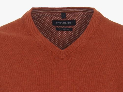 Bavlnený pulóver Casa Moda – oranžový
