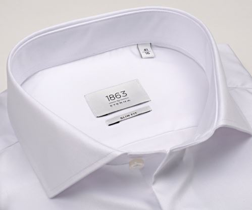 Eterna 1863 Slim Fit Twill - luxusná biela košeľa - extra predĺžený rukáv