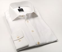 Olymp Modern Fit Twill – luxusní neprůhledná champagne košile s diagonální strukturou (1)