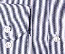 Venti Modern Fit Twill – košile s tmavomodrým proužkem - extra prodloužený rukáv (2)