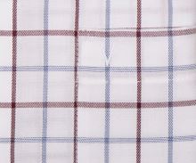 Marvelis Modern Fit Twill – luxusní košile s tmavě červenou a modrou kostkou (2)