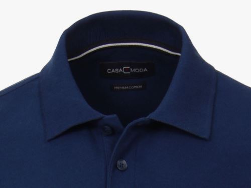 Polo tričko Casa Moda – královsky modré tričko s límečkem