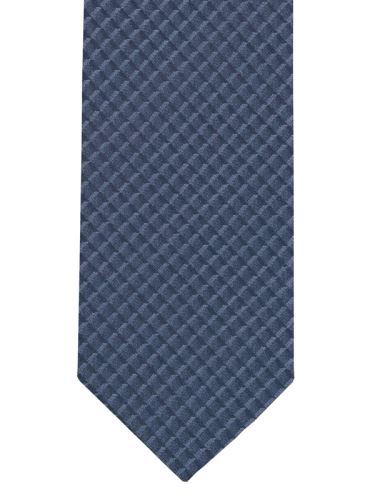 Slim kravata Olymp - modrá s křížovým vzorem