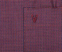 Marvelis Comfort Fit – červeno-modrá košeľa s votkaným vzorom (2)