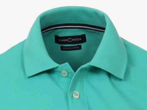 Polo tričko Casa Moda – zelenkavé tričko s límečkem