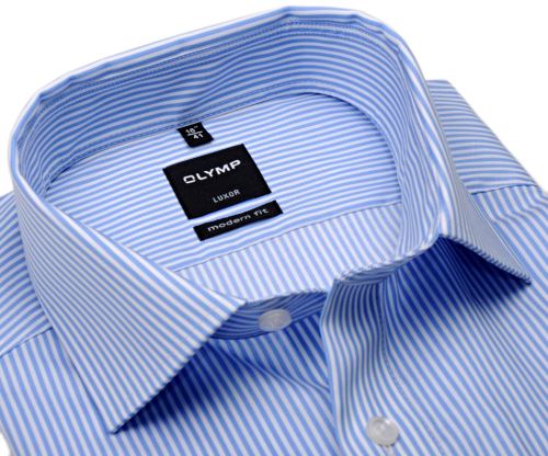 Olymp Modern Fit Twill – košeľa so svetlomodrým prúžkom Olymp Modern Fit Twill – košeľa so svetlomodrým prúžkom