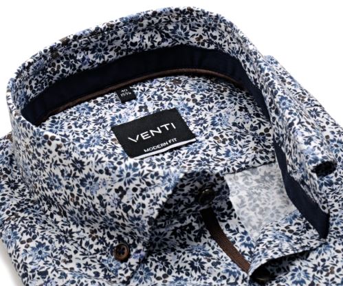 Venti Modern Fit – luxusná košeľa s kvetinkovým vzorom