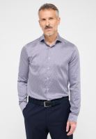 Eterna Slim Fit Performance Shirt – elastická košeľa s tmavomodrým vzorom (3)