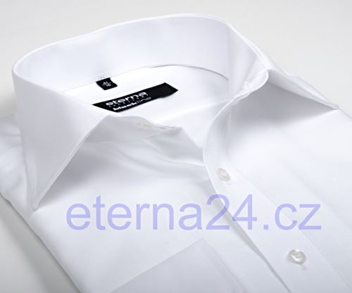 Eterna Comfort Fit Uni Popeline - biela košeľa - predĺžený rukáv