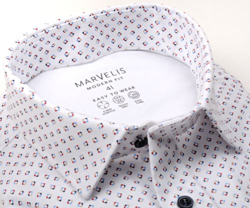 Marvelis Modern Fit Jersey – elastická košile s barevnými čtverečky Marvelis Modern Fit Jersey – elastická košile s barevnými čtverečky