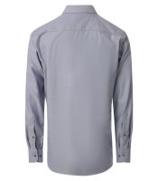 Casa Moda Modern Fit Stretch – modrá košeľa so štruktúrou a farebným vnútorným golierom a manžetou (4)