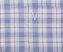 Marvelis Comfort Fit Twill – košile s modro-hnědým kárem (2)