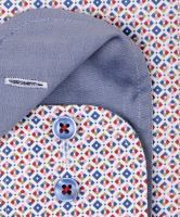 Casa Moda Comfort Fit – košeľa s farebnými štvorčekmi, vnútorným golierom, manžetou a légou (2)