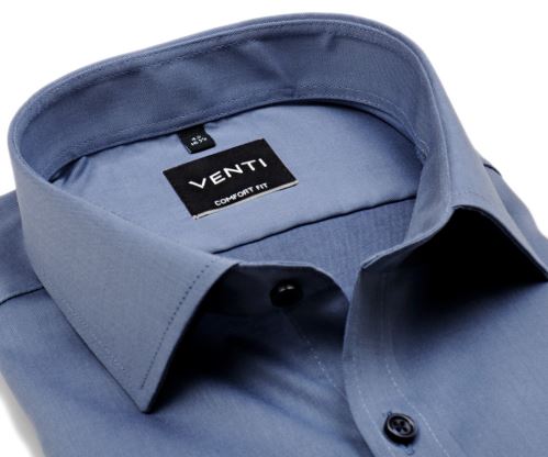 Casa Moda Comfort Fit Twill – luxusní kovově modrá košile Casa Moda Comfort Fit Twill – luxusní kovově modrá košile