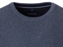 Bavlněný svetr Casa Moda – modrý - kulatý výstřih
