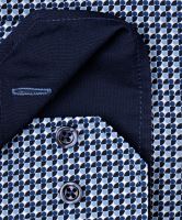 Venti Comfort Fit – košile s modrým kroužkovým vzorem, vnitřním límcem a manžetou (2)