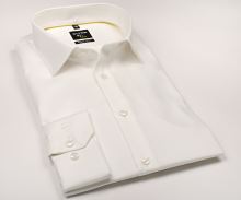 Olymp Super Slim Twill – luxusní neprůhledná champagne košile s diagonální strukturou (1)