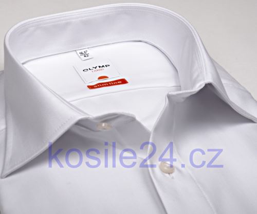 Olymp Luxor Modern Fit Rybí kost - bílá košile