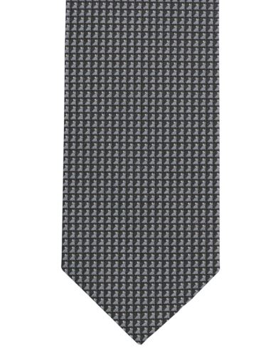 Slim kravata Olymp - tmavosivá s votkaným vzorom