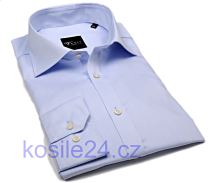 Venti Modern Fit Twill – svetlomodrá košeľa - extra predĺžený rukáv (1)