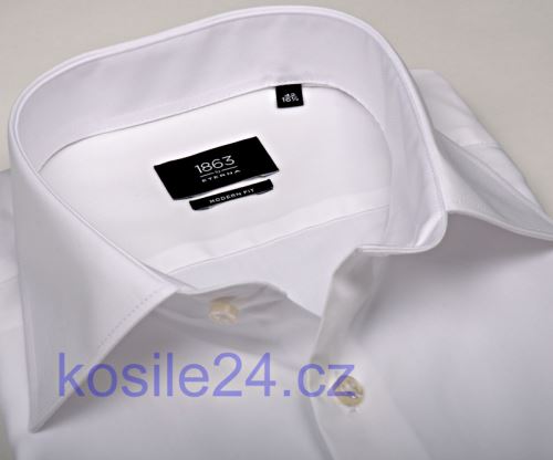 Eterna 1863 Modern Fit Twill - luxusná biela košeľa - extra predĺžený rukáv