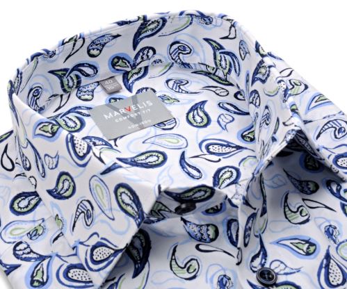 Marvelis Comfort Fit - košeľa so stylizovaným vzorom paisley