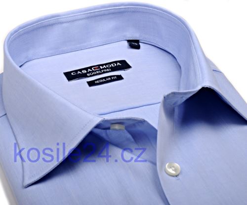 Casa Moda Comfort Fit Chambray – světle modrá košile - extra prodloužený rukáv