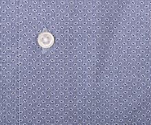 Olymp Modern Fit 24/Seven – luxusná elastická tmavomodrá košeľa s drobným obdĺžníkovým vzorom (2)