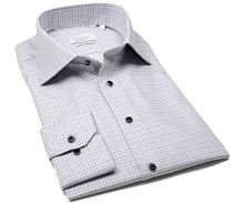 Eterna Modern Fit Dynamic Cotton – košeľa s čierno-sivými kockami (1)