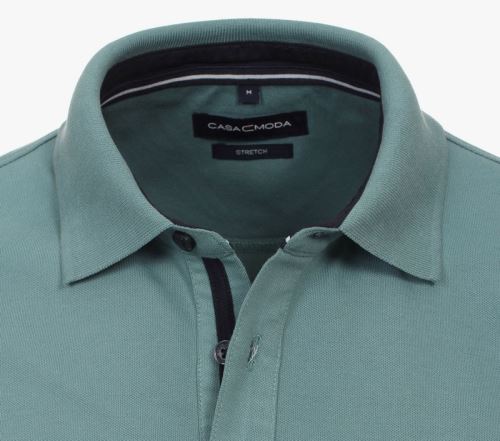 Polo tričko Casa Moda – tyrkysově zelené tričko s límečkem