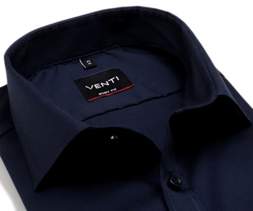 Venti Body Fit Twill – luxusná tmavomodrá košeľa - extra predĺžený rukáv Venti Body Fit Twill – luxusná tmavomodrá košeľa - extra predĺžený rukáv