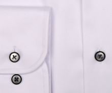 Eterna Slim Fit Twill Cover - luxusná biela nepriehľadná košeľa s čierno-sivou vnútornou légou (2)