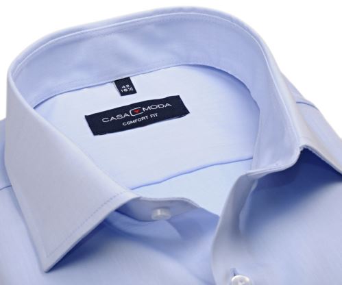 Casa Moda Comfort Fit Twill – luxusní světle modrá košile - extra prodloužený rukáv