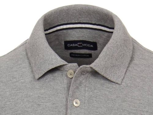 Polo tričko Casa Moda – šedé tričko s límečkem