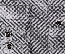 Eterna Modern Fit Twill – košeľa s čierno-sivým vzorom - extra predĺžený rukáv (2)
