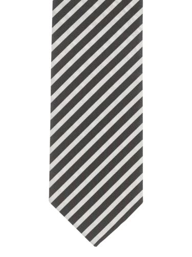 Slim kravata Olymp - s tmavě šedým proužkem