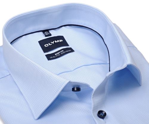 Olymp Level Five – košile se světle modrým hvězdičkovým vzorem Olymp Level Five – košile se světle modrým hvězdičkovým vzorem